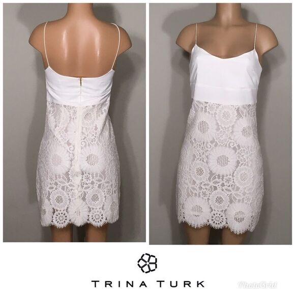 Trina Turk ivory lace dress. NWOT - Picture 1 of 6